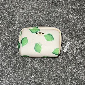 NWT Coach Lime Print Pouch